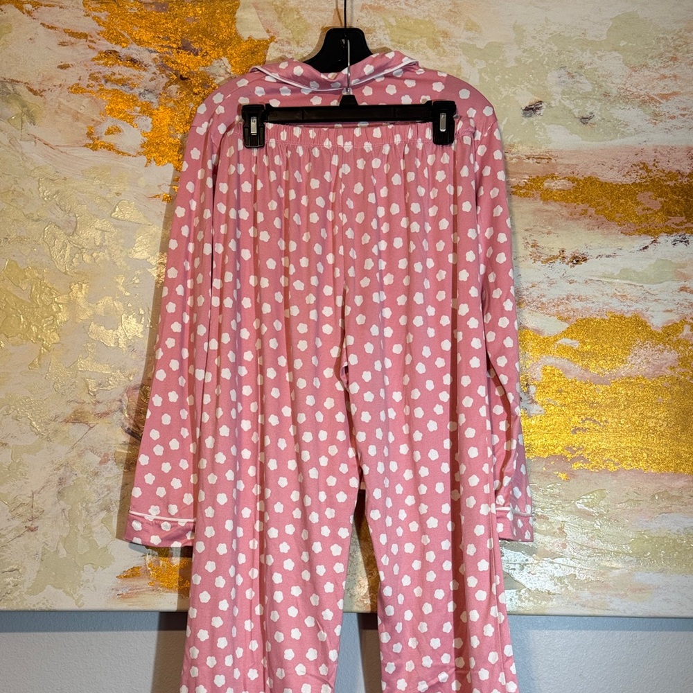 Kate Spade Pink and White Medium Pajama Set - Picture 4 of 6